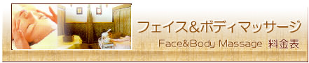 �t�F�C�X���{�f�B �}�b�T�[�W Face&Body Massage�@�����\